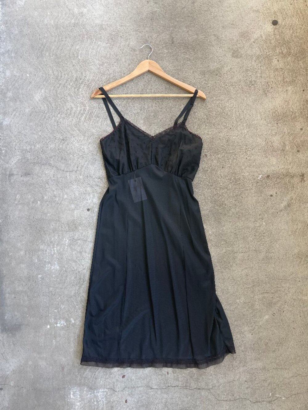 Vintage Slip Dress BLACK - S